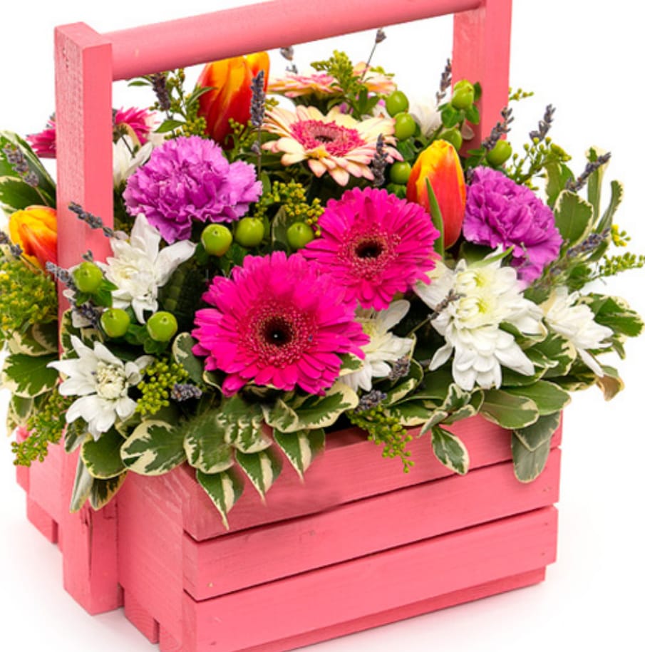 Ящик с цветами